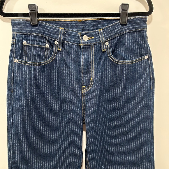 Levi's Low Pro Pinstripe Straight Leg Mid Rise Jean - 27W 30L - IRR - Read Desc! - Picture 6 of 7